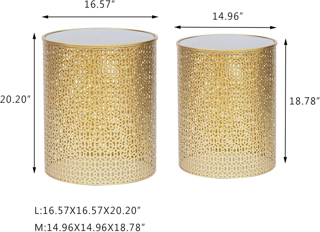 Round Nesting Accent Tables Set Of 2 G893496
