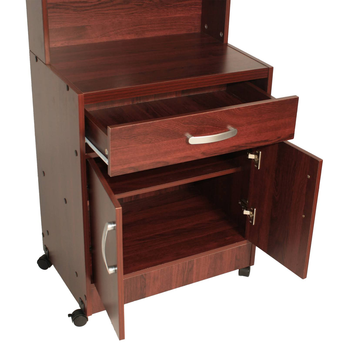Mahogany Wooden Microwave Cart Z561107