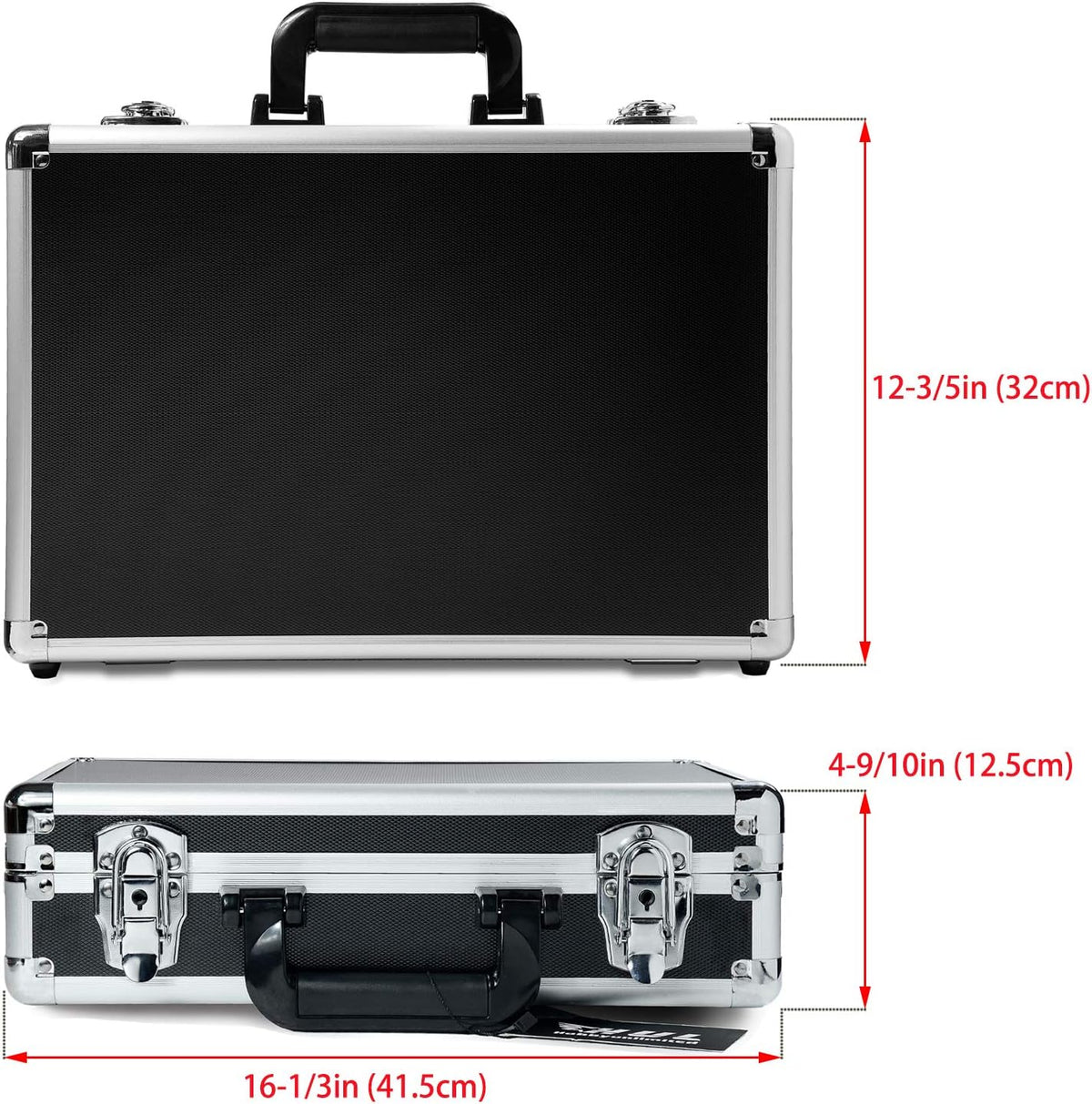 18in Two-Tone Aluminum Case with Pluck Foam Interior, Pack of 2 Q144025