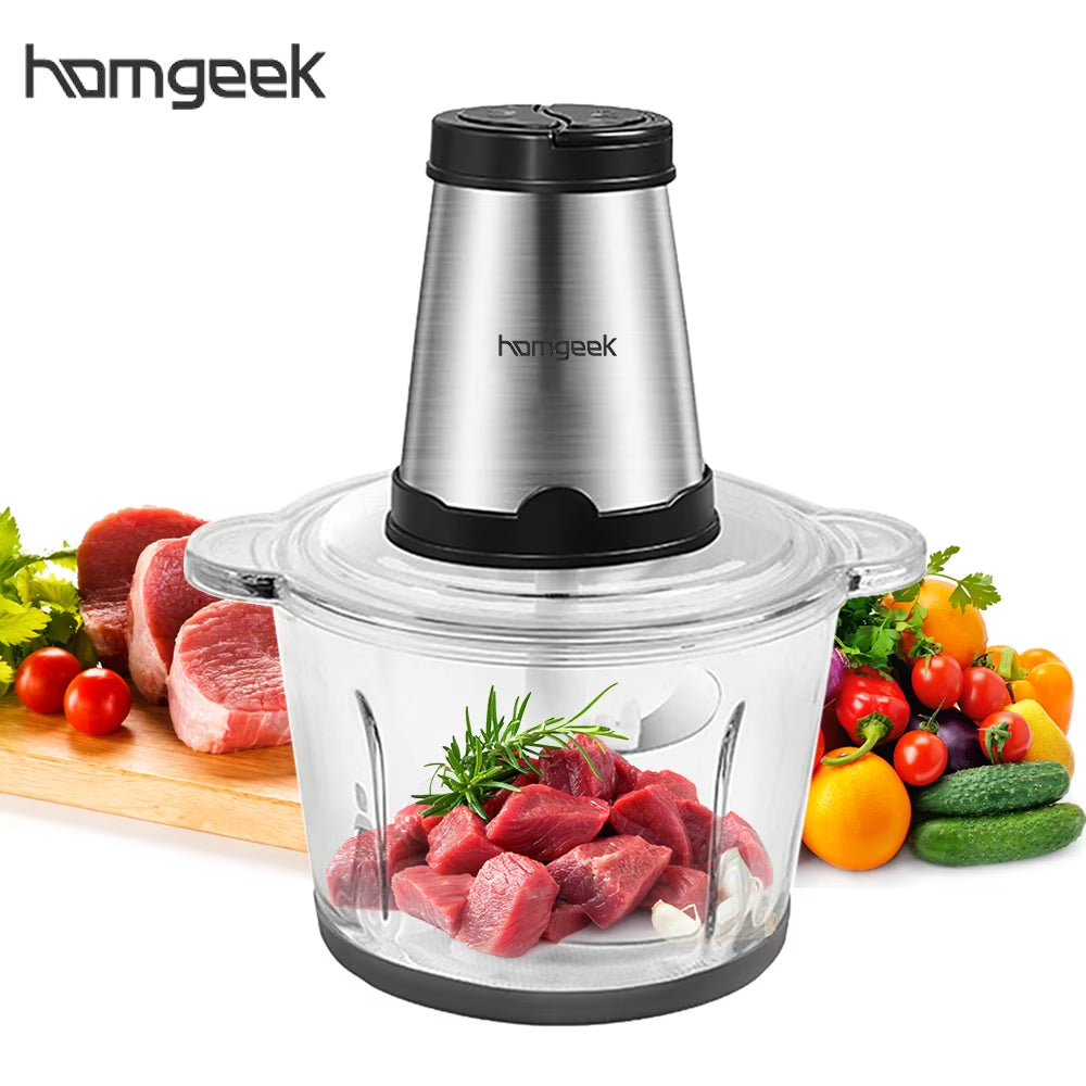 Stainless Steel 2L Electric Meat Grinder Blender B333