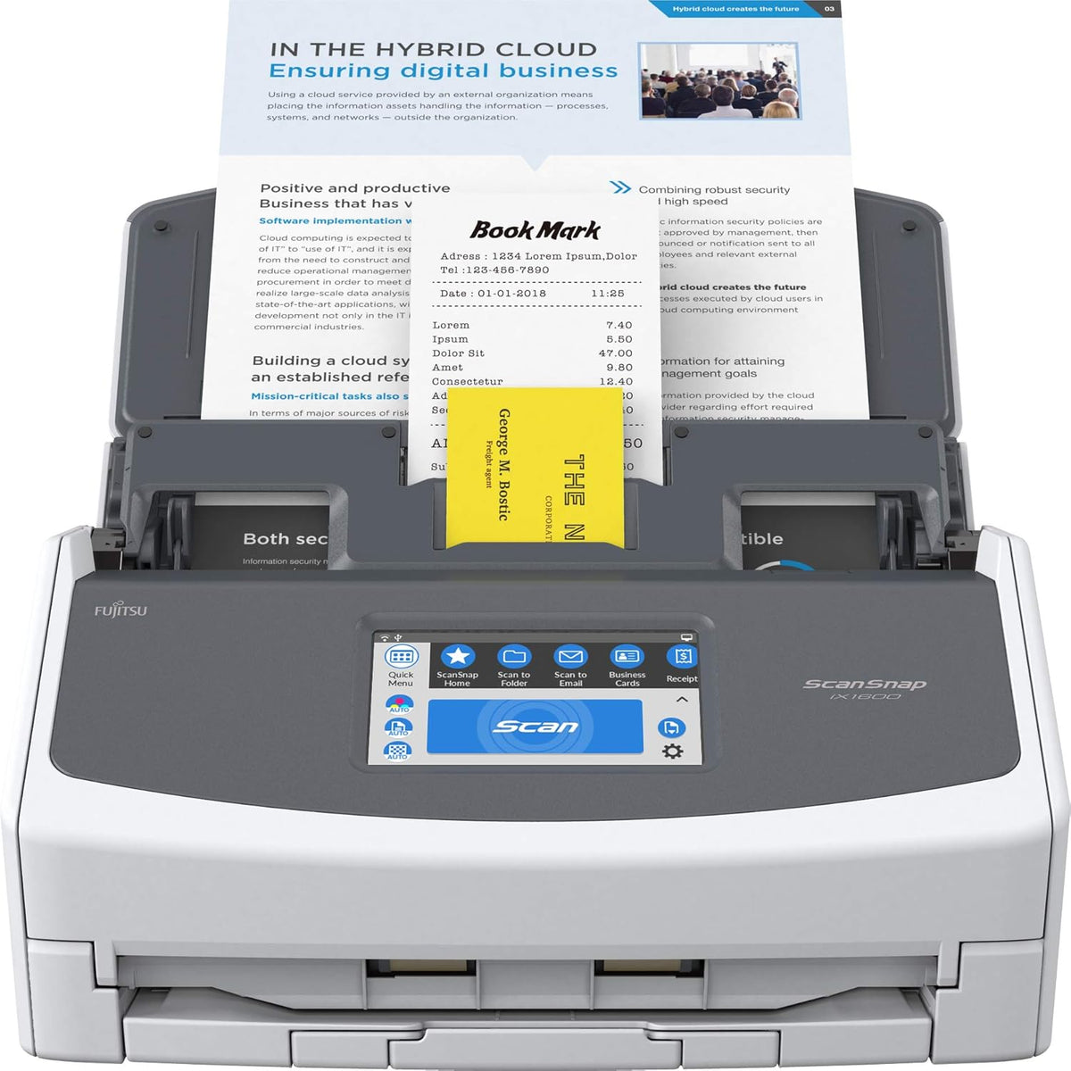 Black Document Scanner J26856