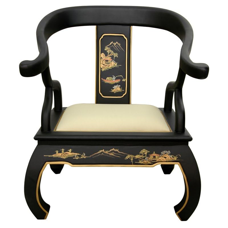 Black Landscape Ming Chair U576629