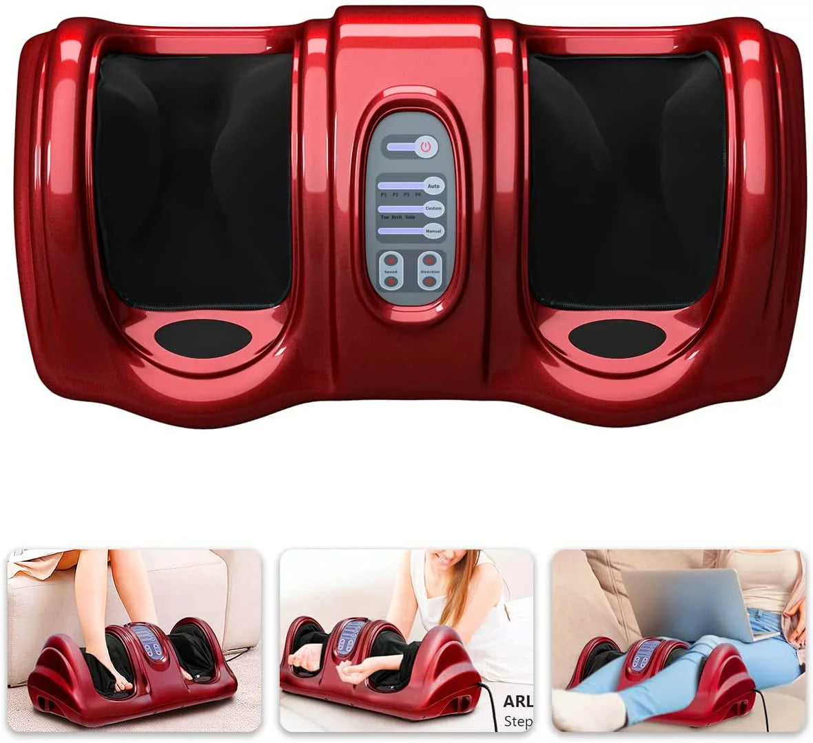 Electric Foot Massager with Remote and 3 Massage Modes W5611