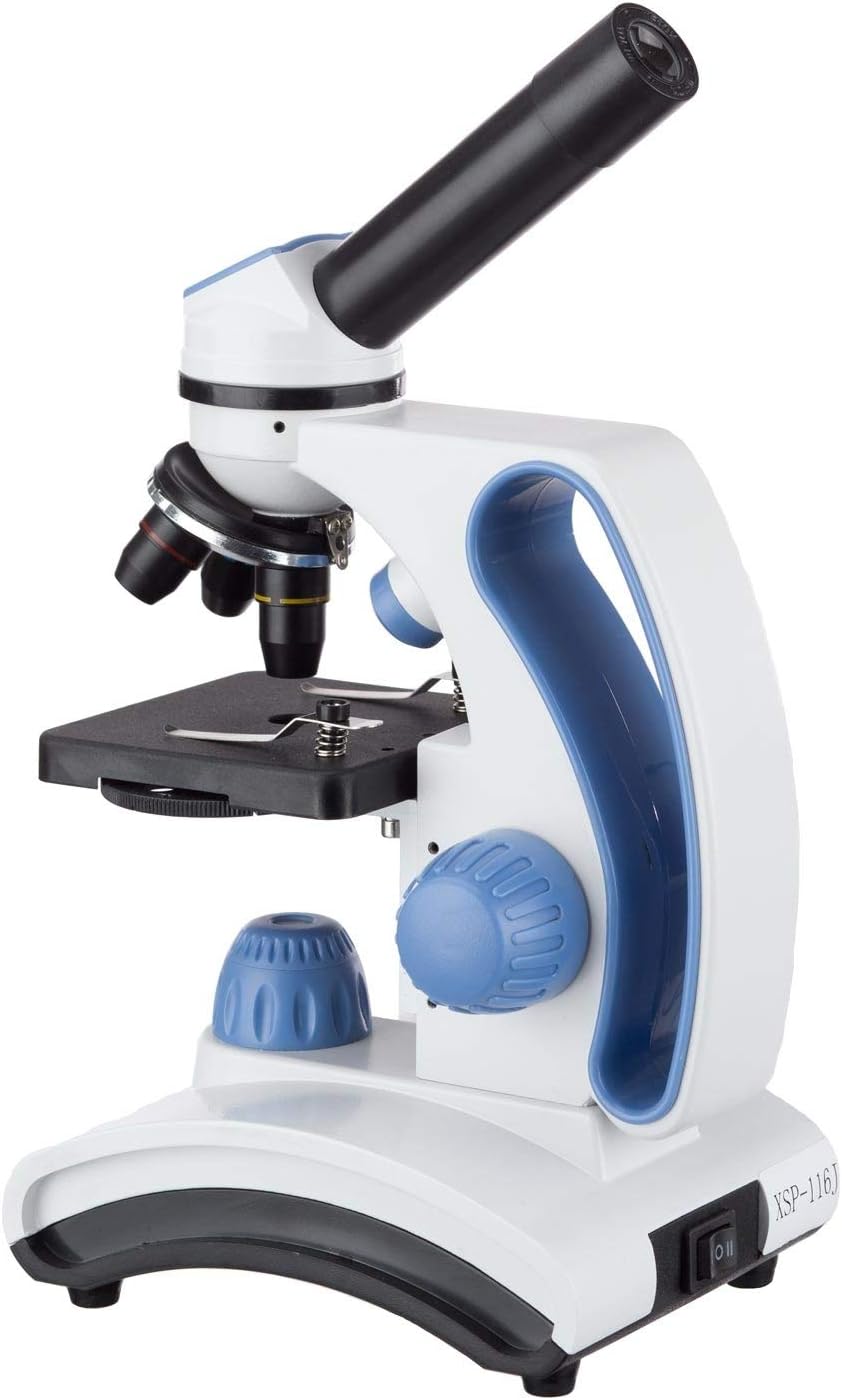 40X-1000X Monocular Compound Microscope with Slide Preparation Kit Z4056