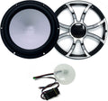 8" Black 4-Ohm Subwoofer with Subwoofer Grill with RGB LED kit O23583