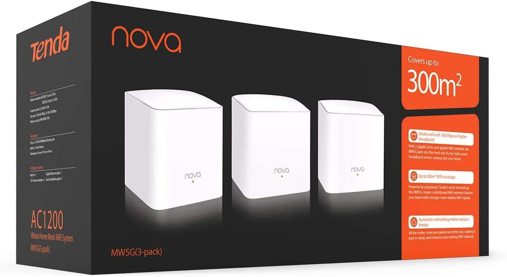 Dual Band AC1200 Mesh WiFi System (3 Pack) K1510