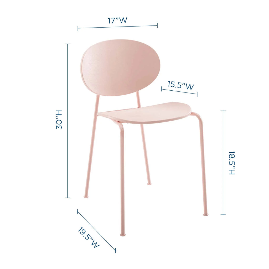 Pink Dining Side Chair Set of 2 O5325