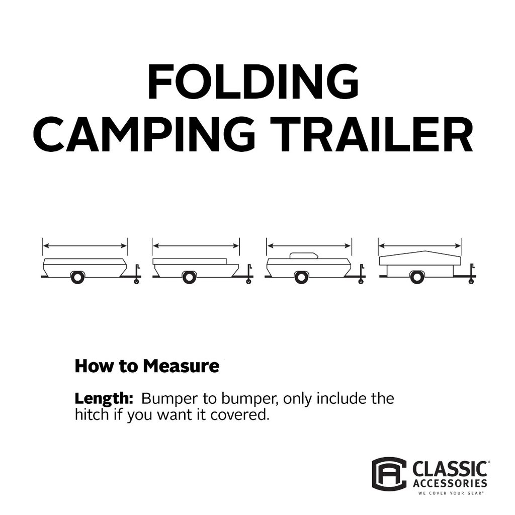 Gray Folding Camping Trailer Cover I3222