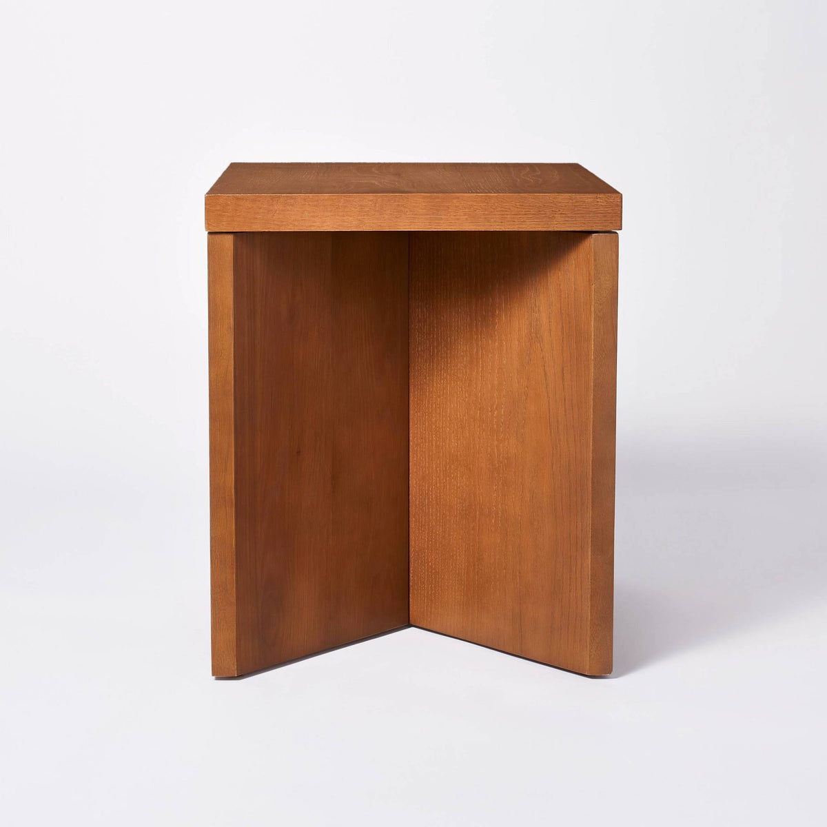 Square Wooden Accent Table Brown C268499