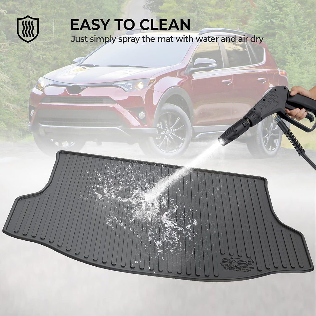 Black Rear Cargo Mat Trunk Liner Pack of 2 L15601