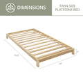 Twin Size Platform Bed S698
