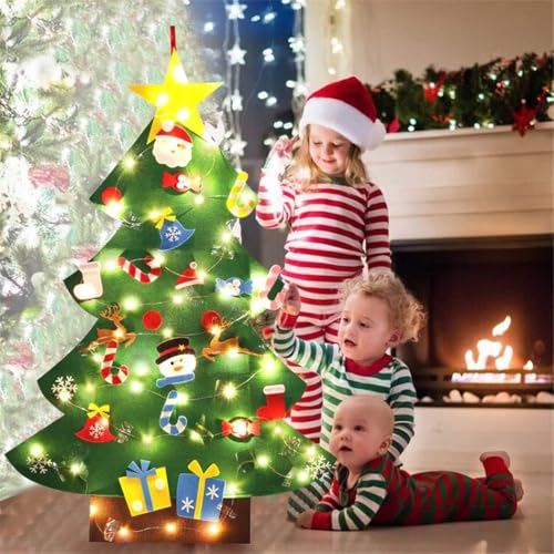 Felt Christmas Tree 26Pcs 3.2ft Wall Hanging V96171