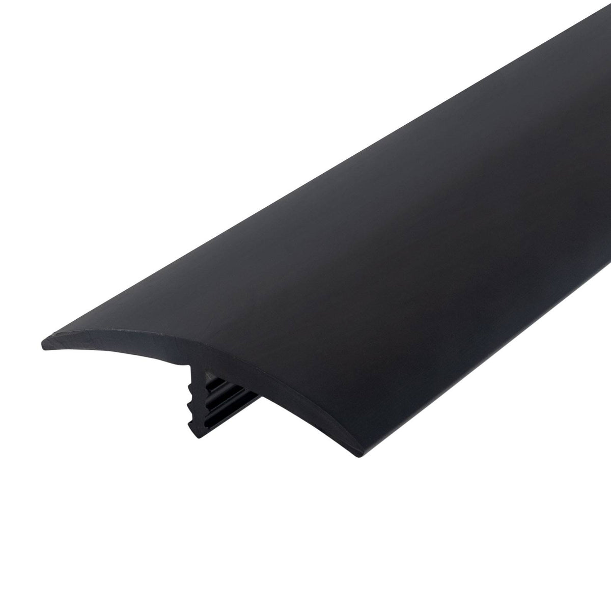 Black Flexible Polyethylene T-Molding 250 Foot Coil J45977