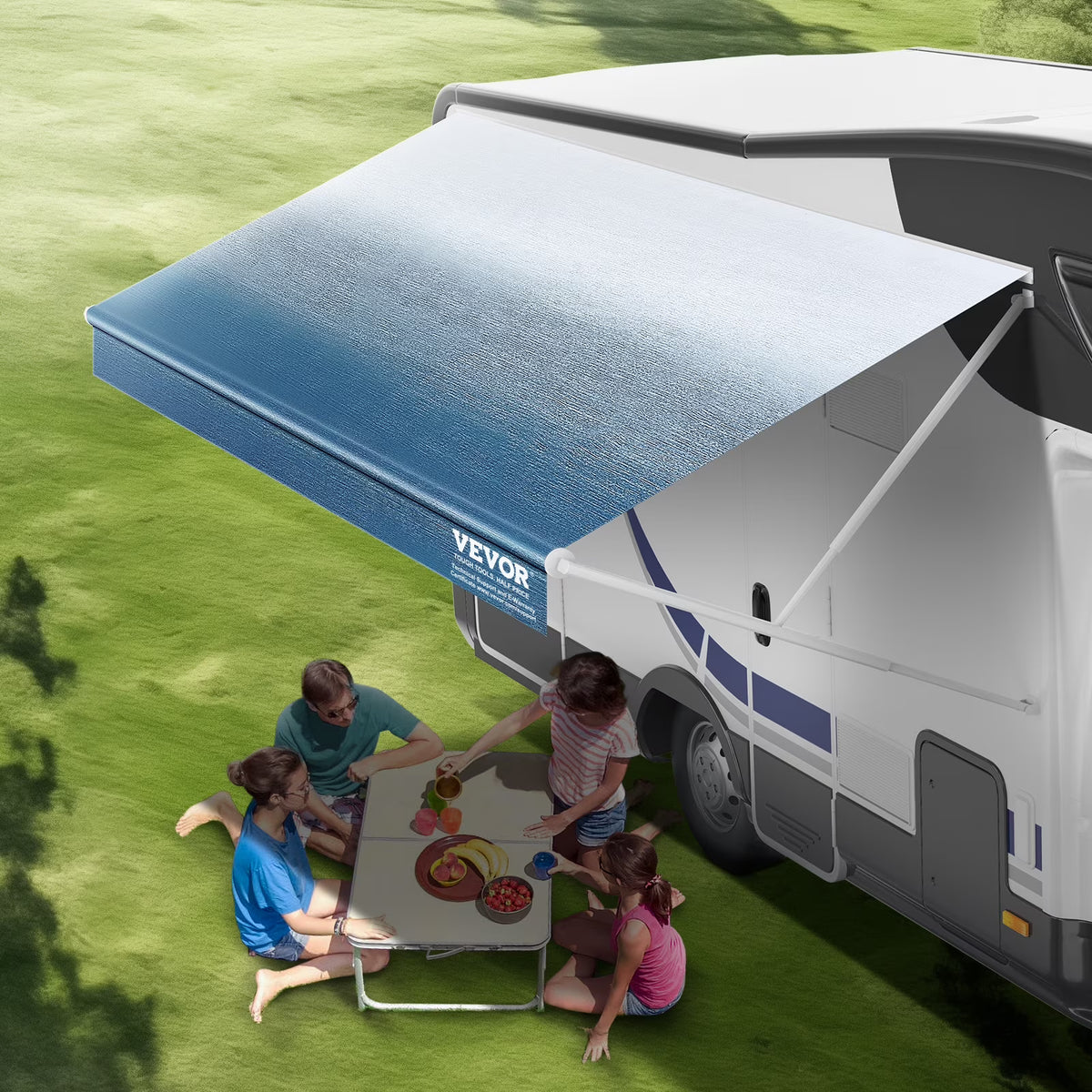 13' RV Awning 16oz PVC Fabric Replacement Waterproof Fabric E853