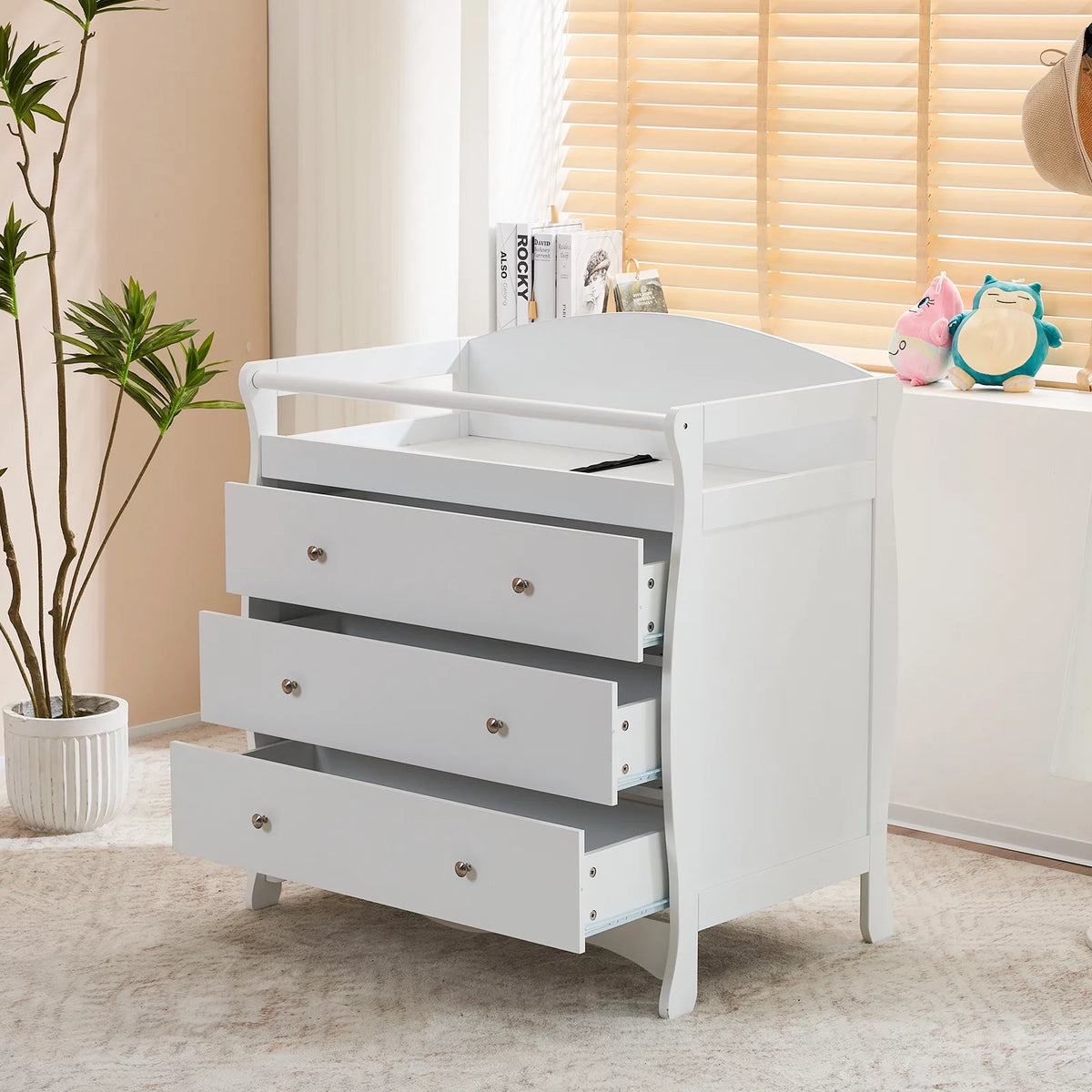 Gray 3 Drawer Changing Dresser L284656