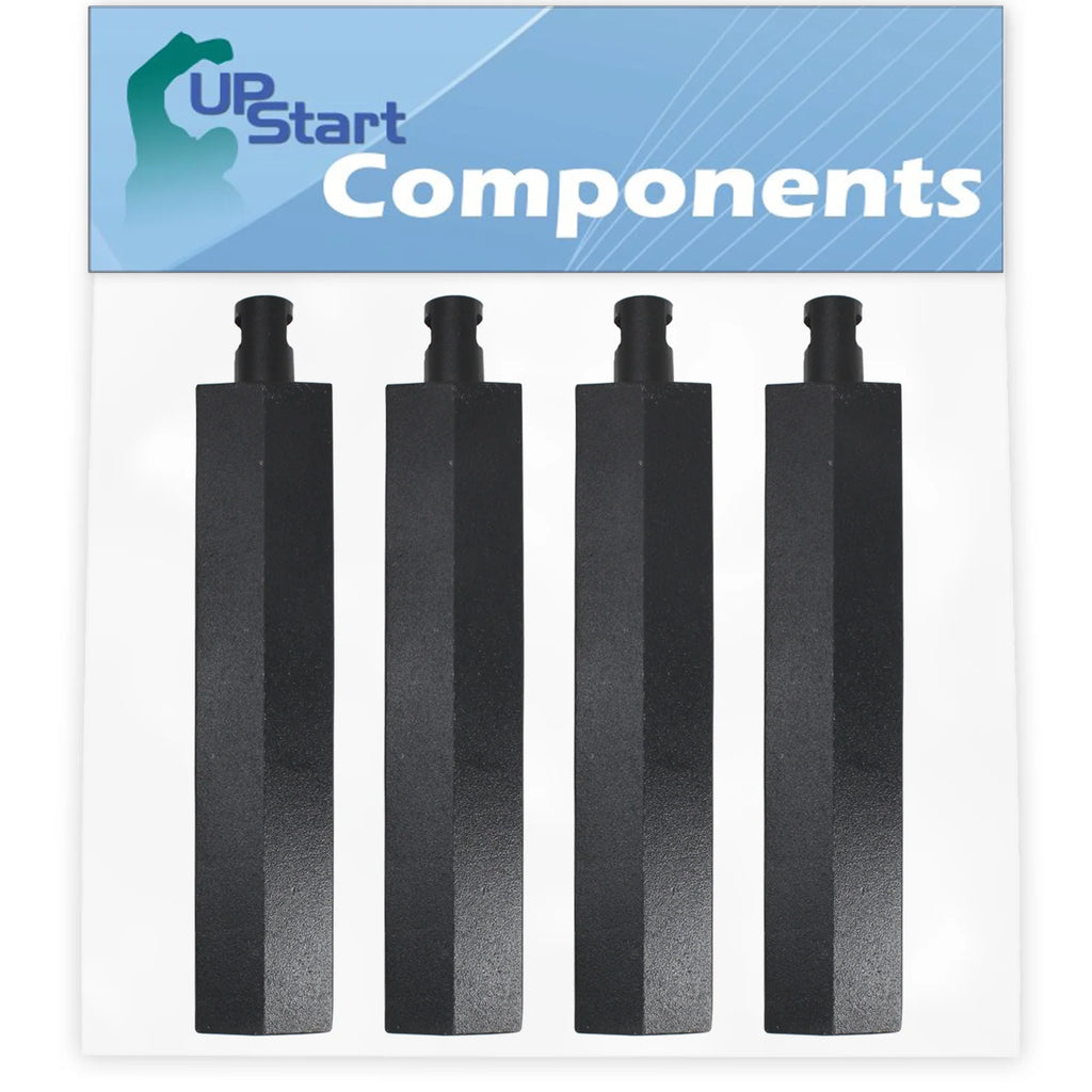 4-Pack BBQ Gas Grill Tube Burner Replacement Parts, Cast Iron Pipe Burners 15 3/4" B62905