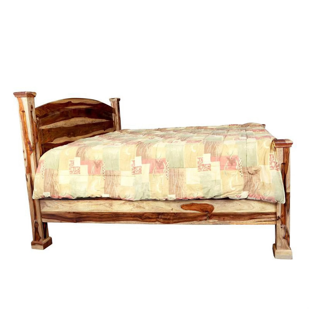 Solid Sheesham Wood Queen Bed Y521121