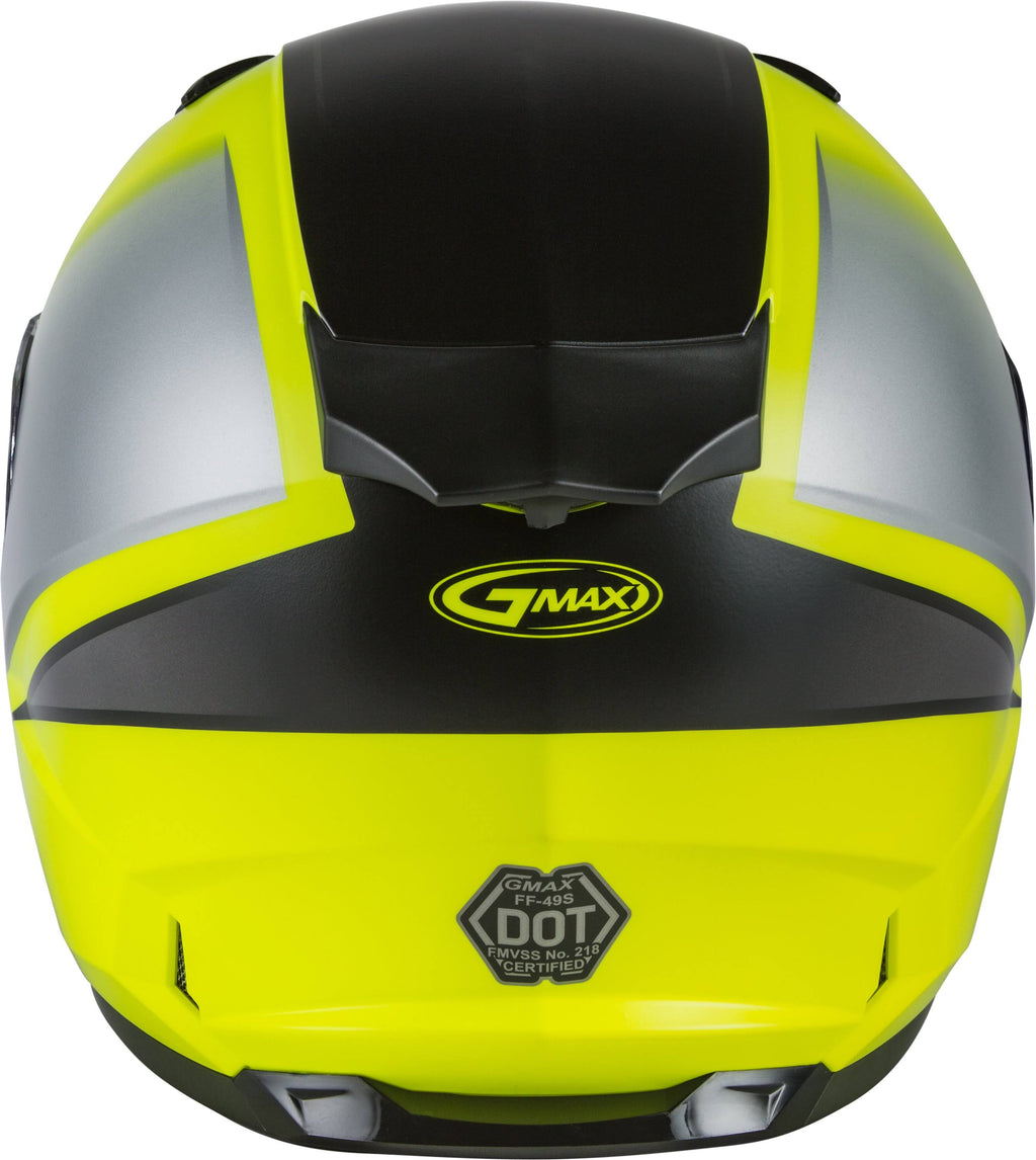 Matte HI-VIS/BLK/GRY XL Hail Snow Helmet with ELEC Shield A84970