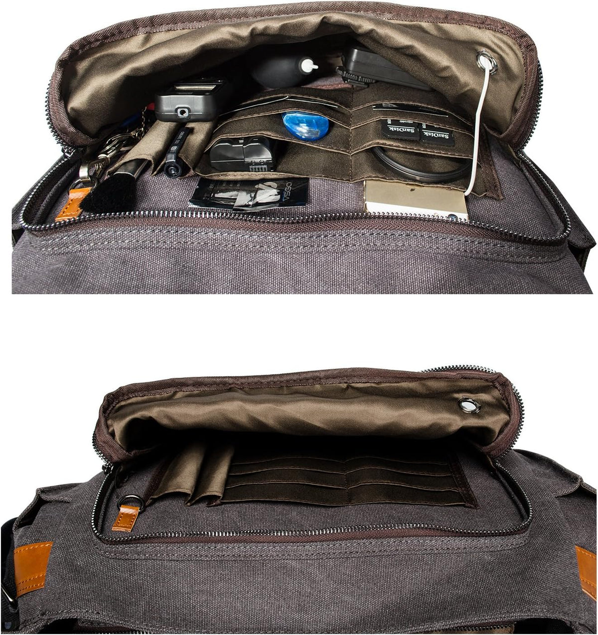 Camera Messenger Bag for DSLR Cameras Laptop 15.6inch Shoulder Bag with Camera Insert Sleeve F98074