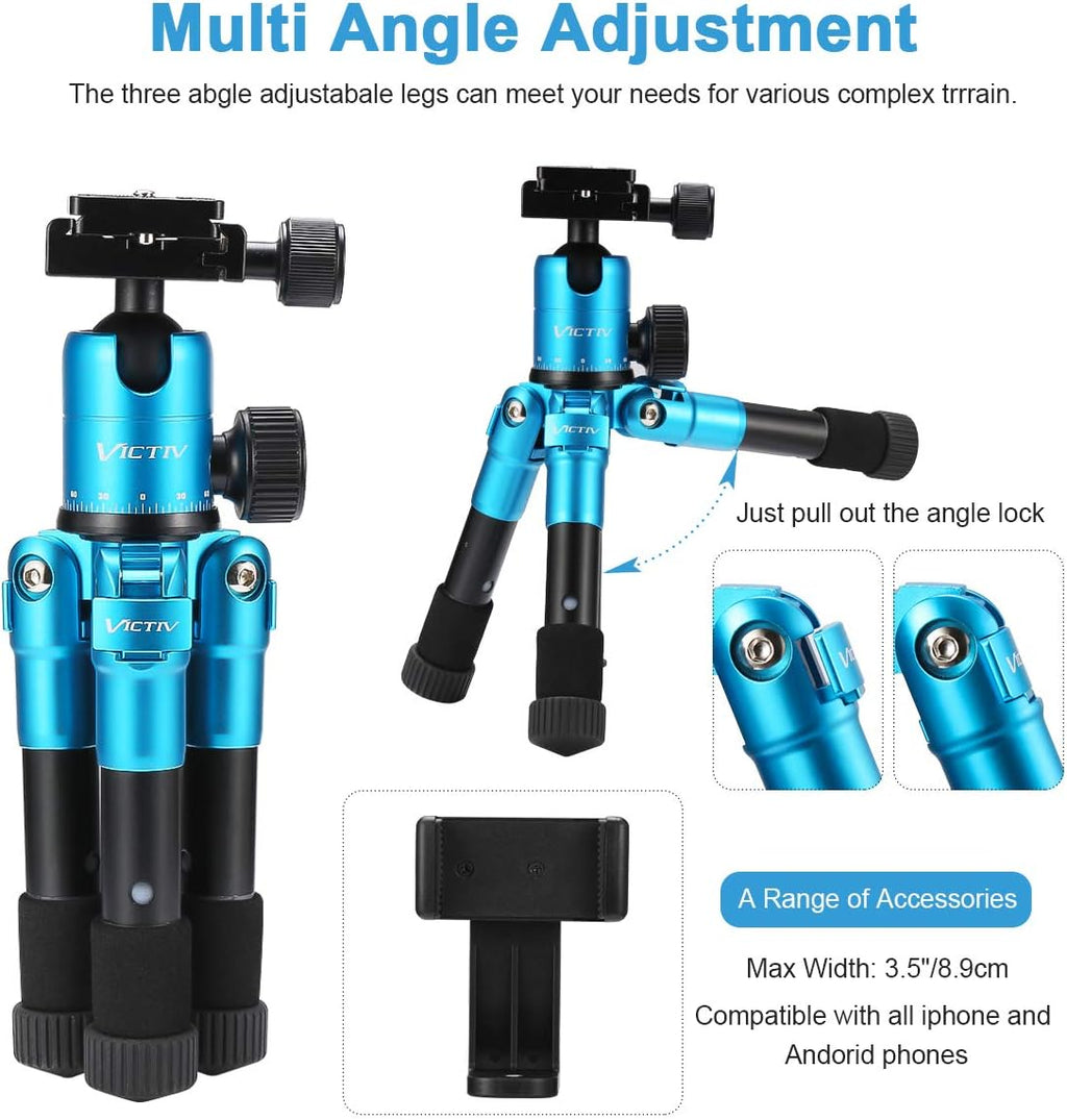 20inch Aluminum Tabletop Tripod with 360 Degree Ball Head, Pack of 2 B9518