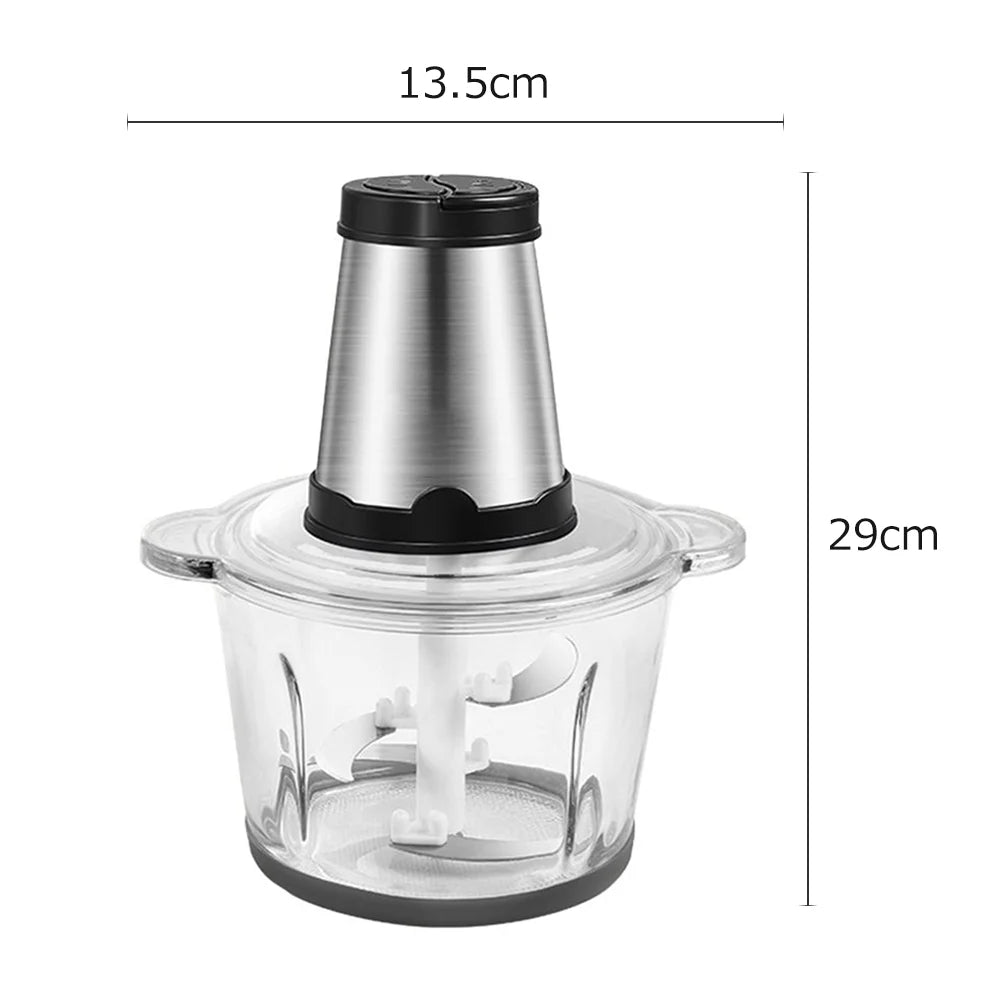 Stainless Steel 2L Electric Meat Grinder Blender B333