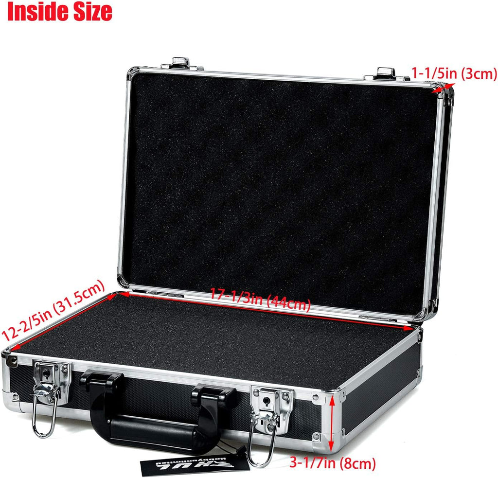 18in Two-Tone Aluminum Case with Pluck Foam Interior, Pack of 2 Q144025