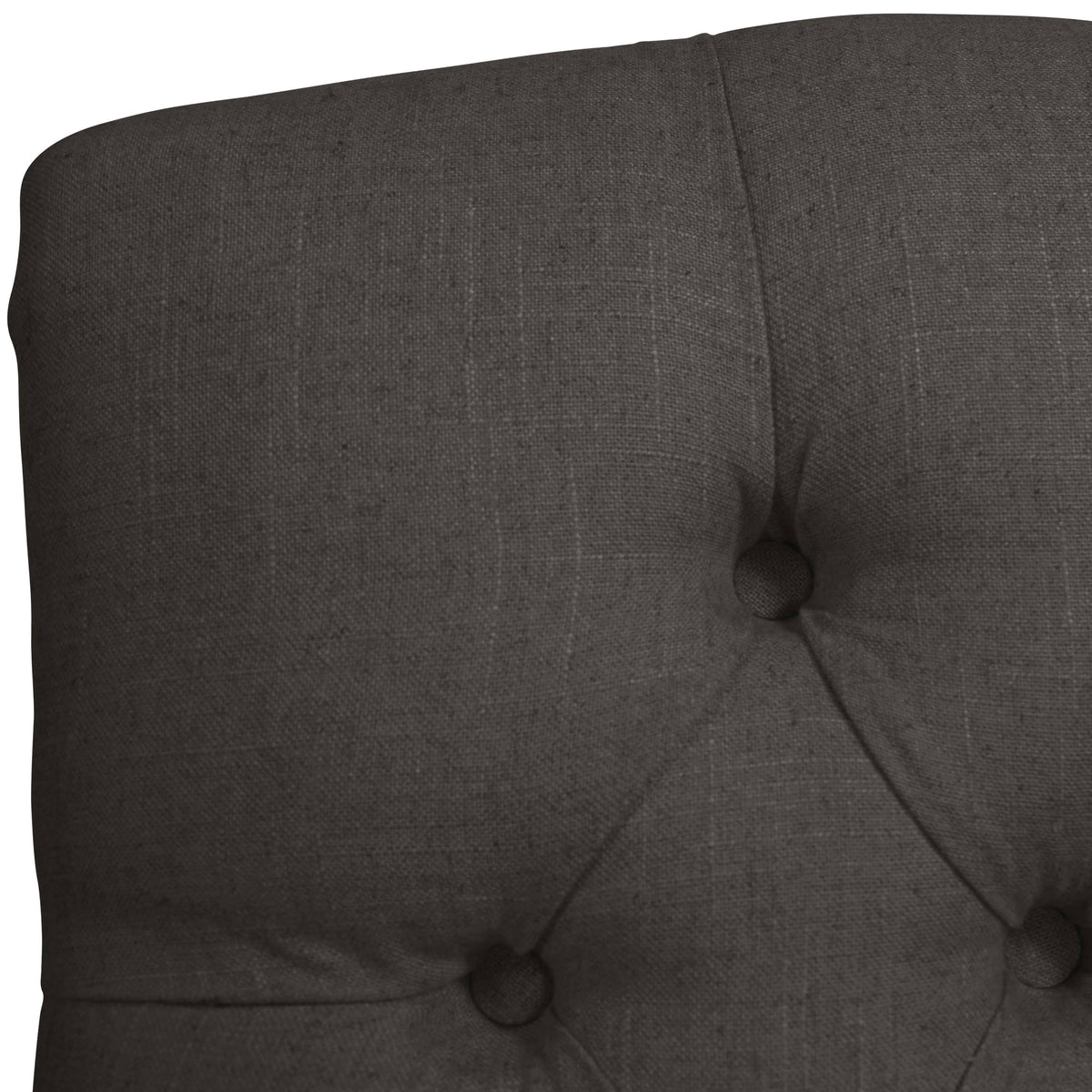 Tufted Bar Stool in Linen Slate D318