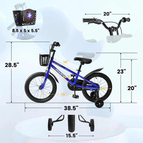 14 inch Kids Bike with Training Wheels L990