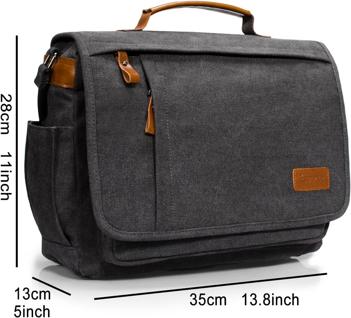 Camera Messenger Bag for DSLR Cameras Laptop 15.6inch Shoulder Bag with Camera Insert Sleeve F98074