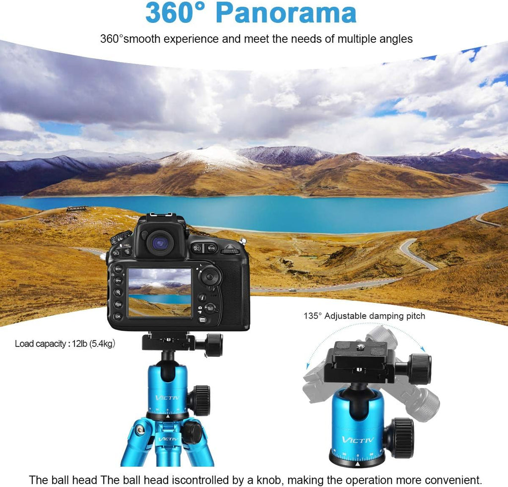 20inch Aluminum Tabletop Tripod with 360 Degree Ball Head, Pack of 2 B9518