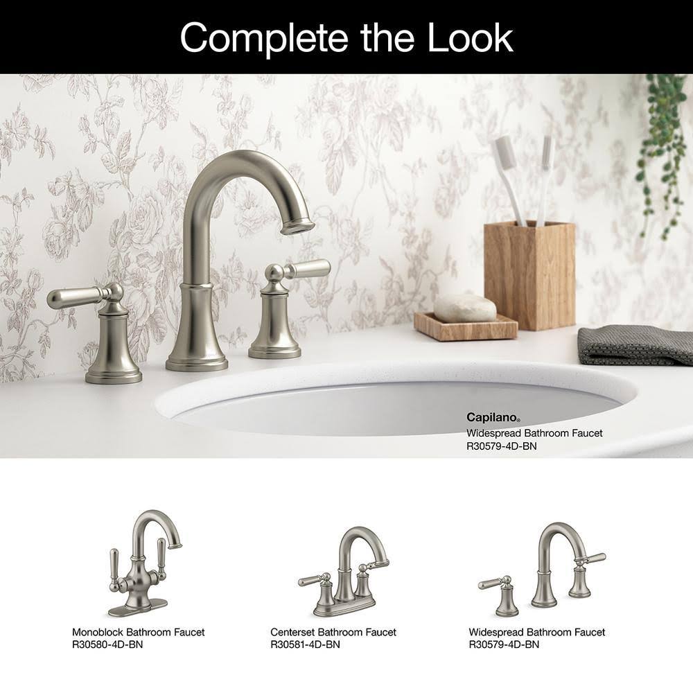 8 in. Widespread 2-Handle Bathroom Faucet in Vibrant Brushed Nickel H477614