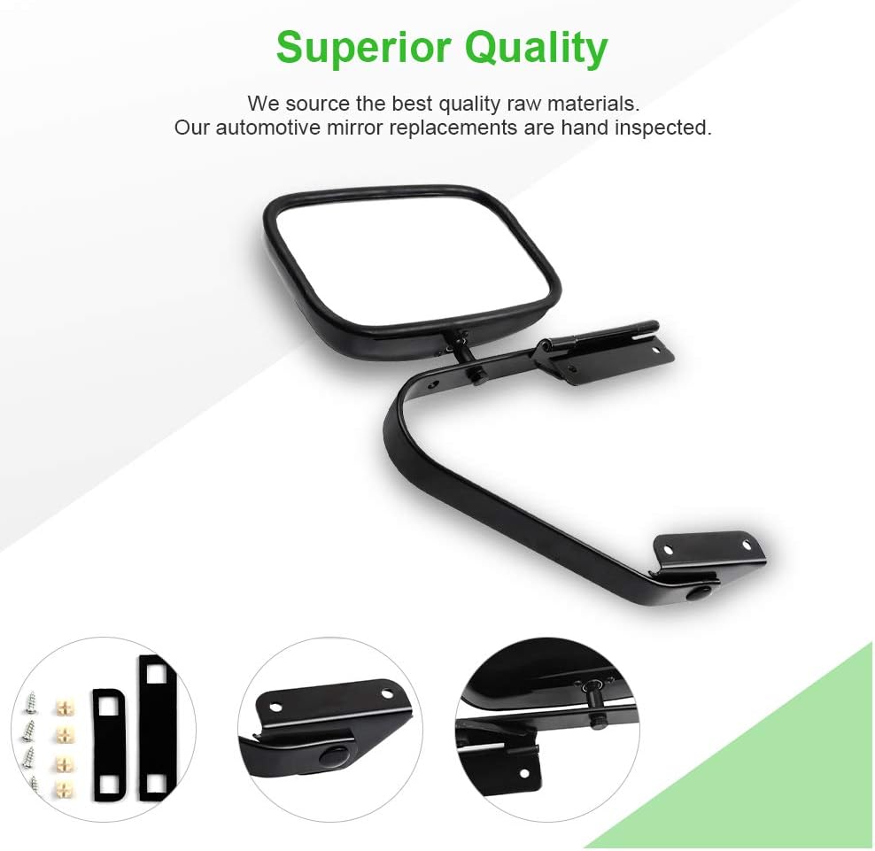 Manual Fold Side View Mirrors Pair R339