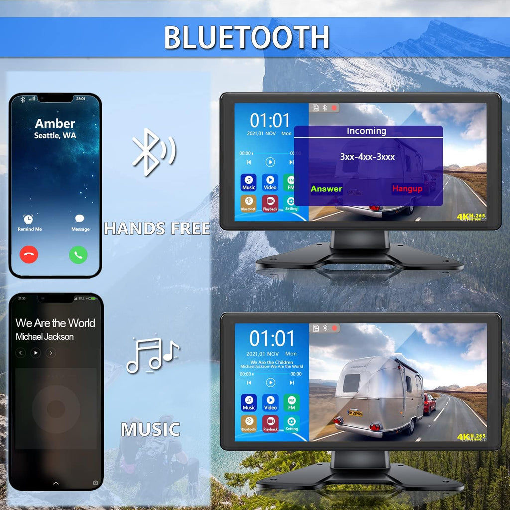 4K Backup Camera System with 10.36’’ Monitor and 4 AHD Camera I736126