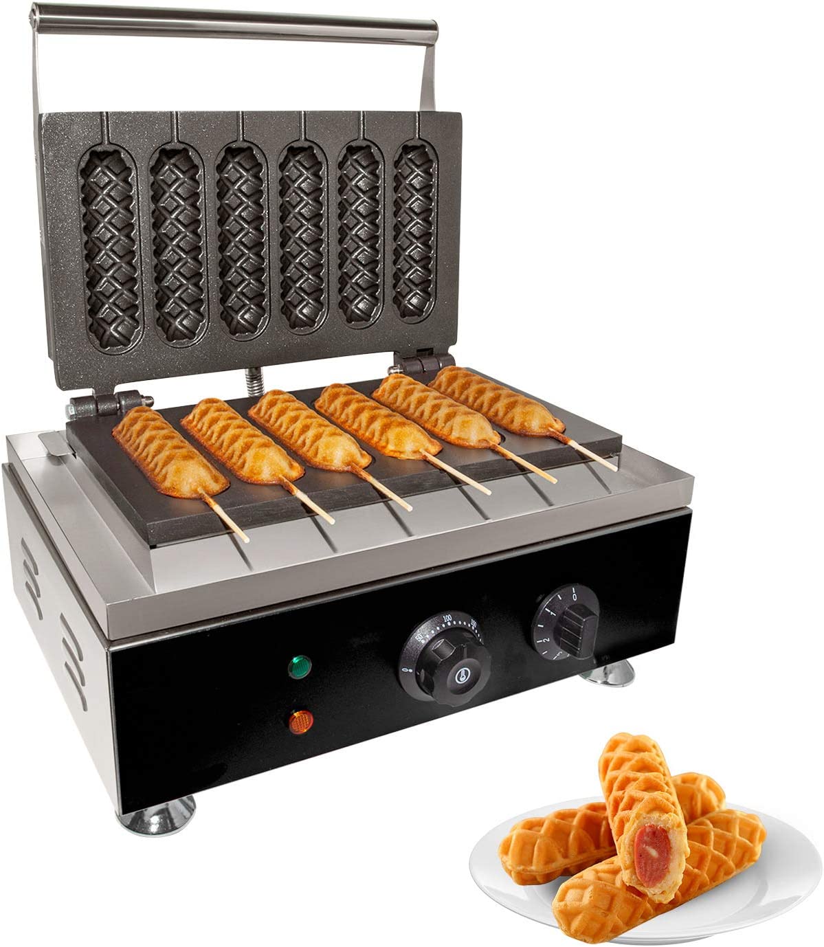 6 Pcs Nonstick Waffle Maker N511303
