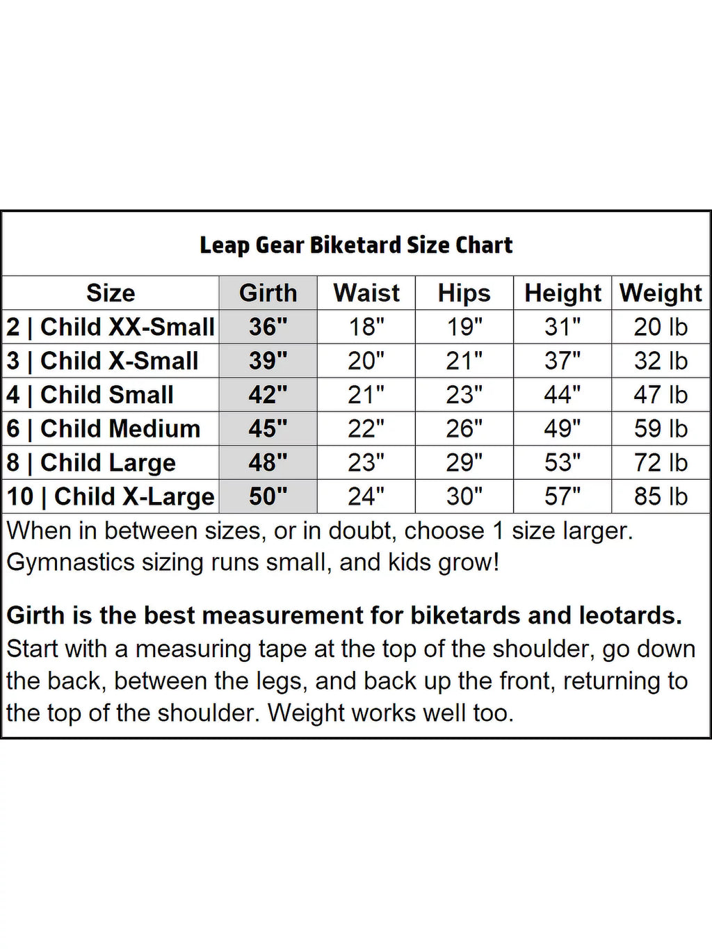 Gymnastics Leotard G11230
