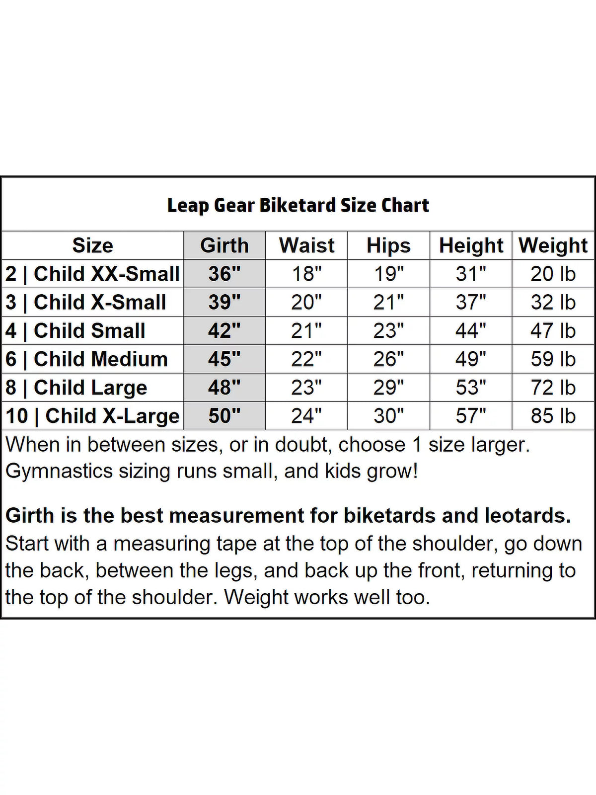Gymnastics Leotard G11230