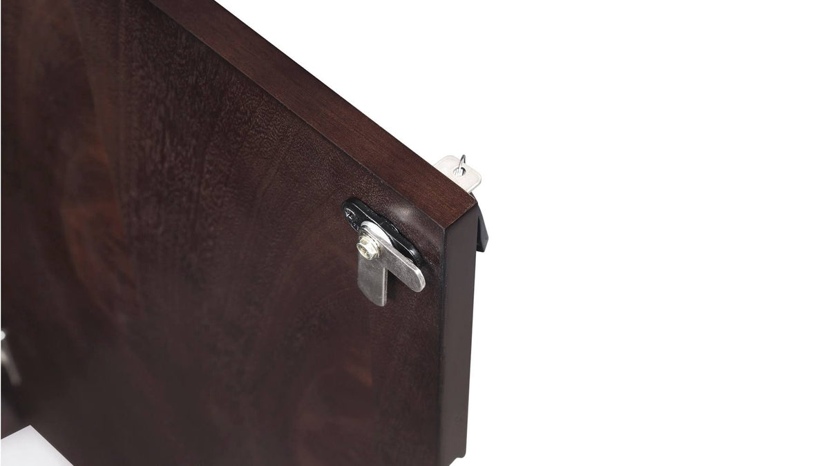 Dark Walnut 2 Door Storage Printer Cabinet Q90107