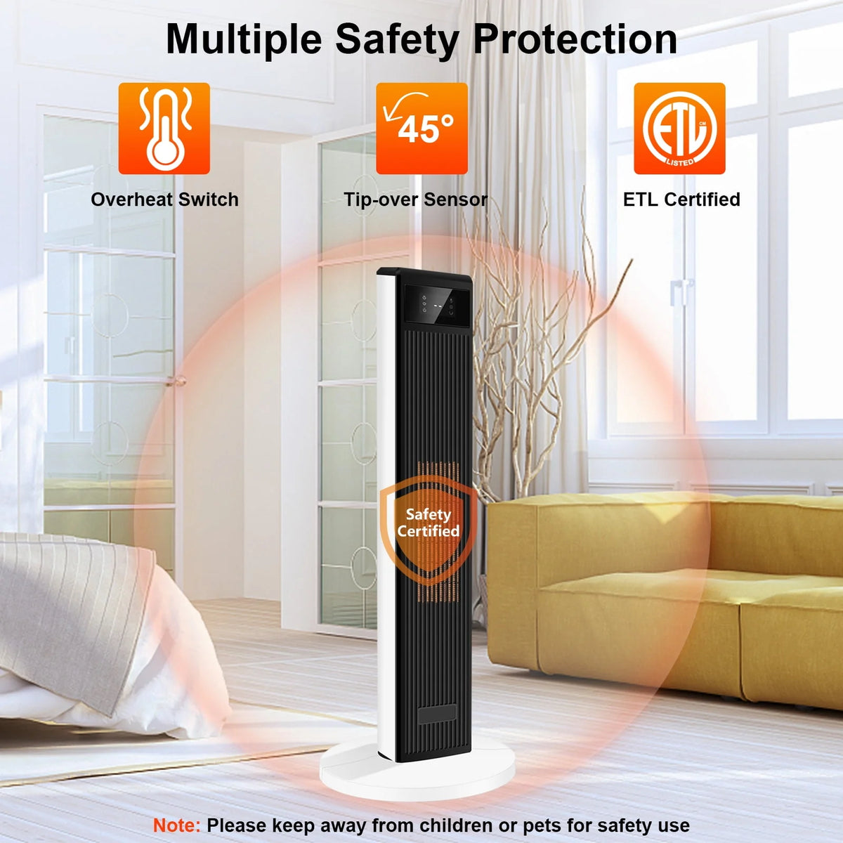 1500W Tower Space Heater G471551