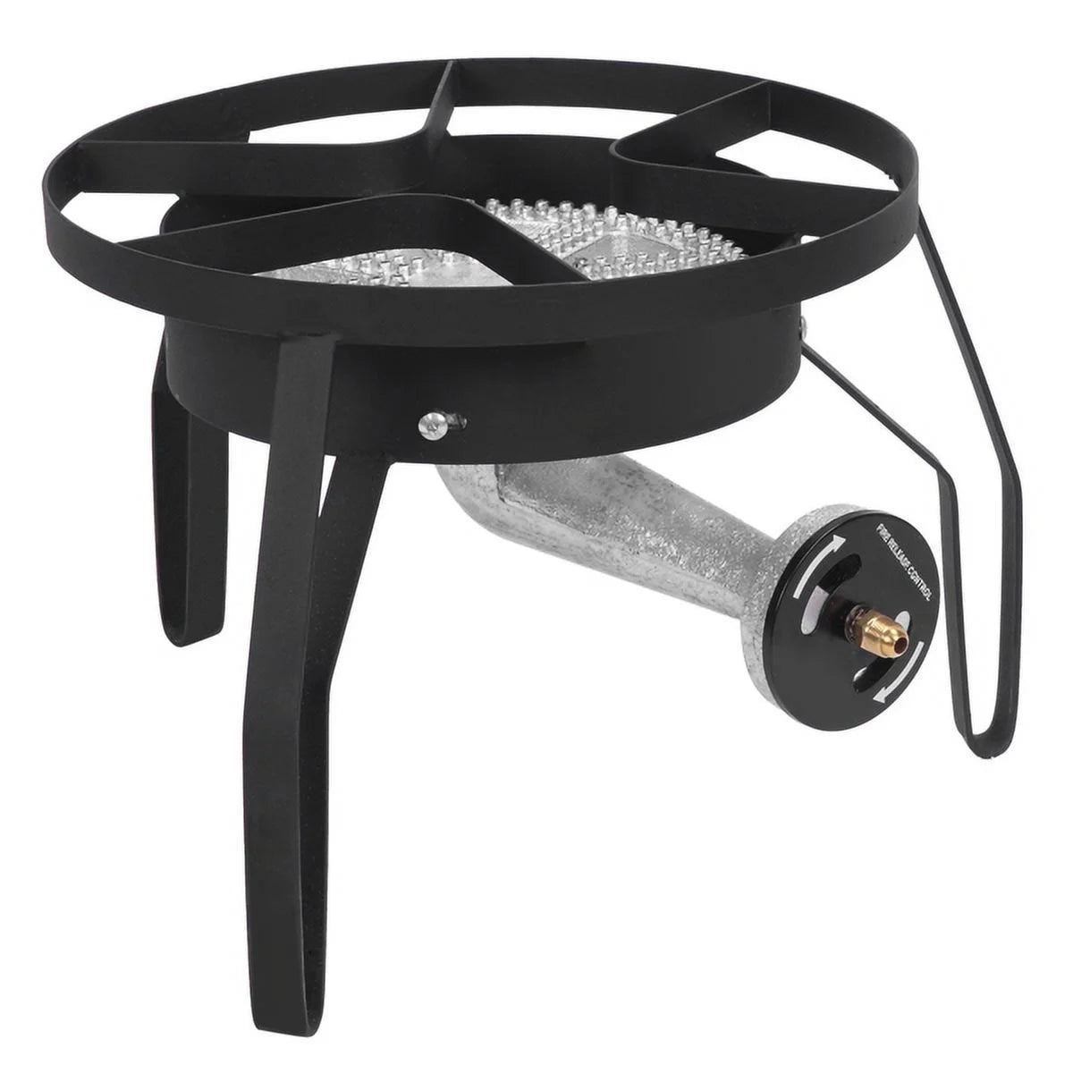 Outdoor Furnace Round Furnace 20W BTU Head Diameter 26cm With 1.2m Leather Tube With 0-20psig High Pressure Valve M687089