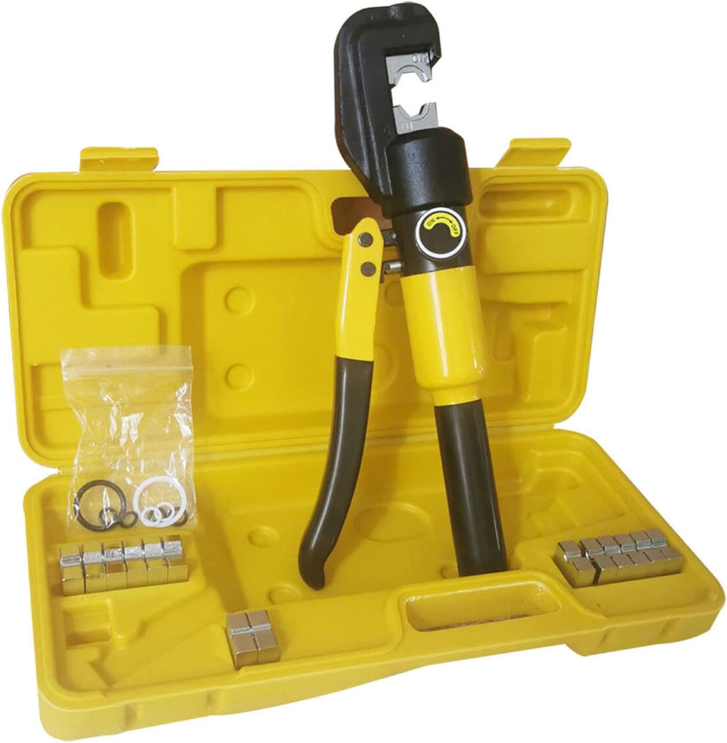 10 Ton Hydraulic Cable Crimper with 9 Dies I315