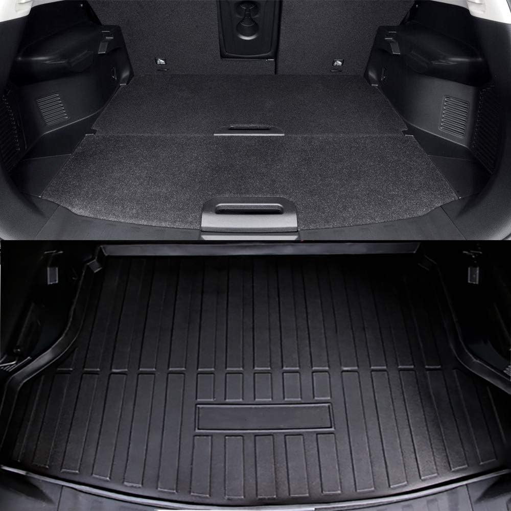 Rear Cargo Tray Trunk Floor Mat Waterproof Protector Pack of 2 D3355