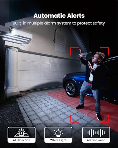 Solar Camera Outdoor Wireless 360° Panoramic View 2K Color Night Vision T5859
