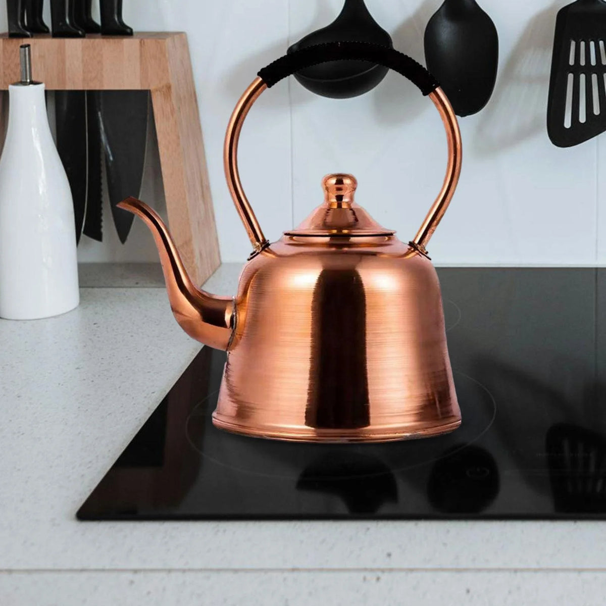 Copper Stovetop Coffee Pot Kettle S8153