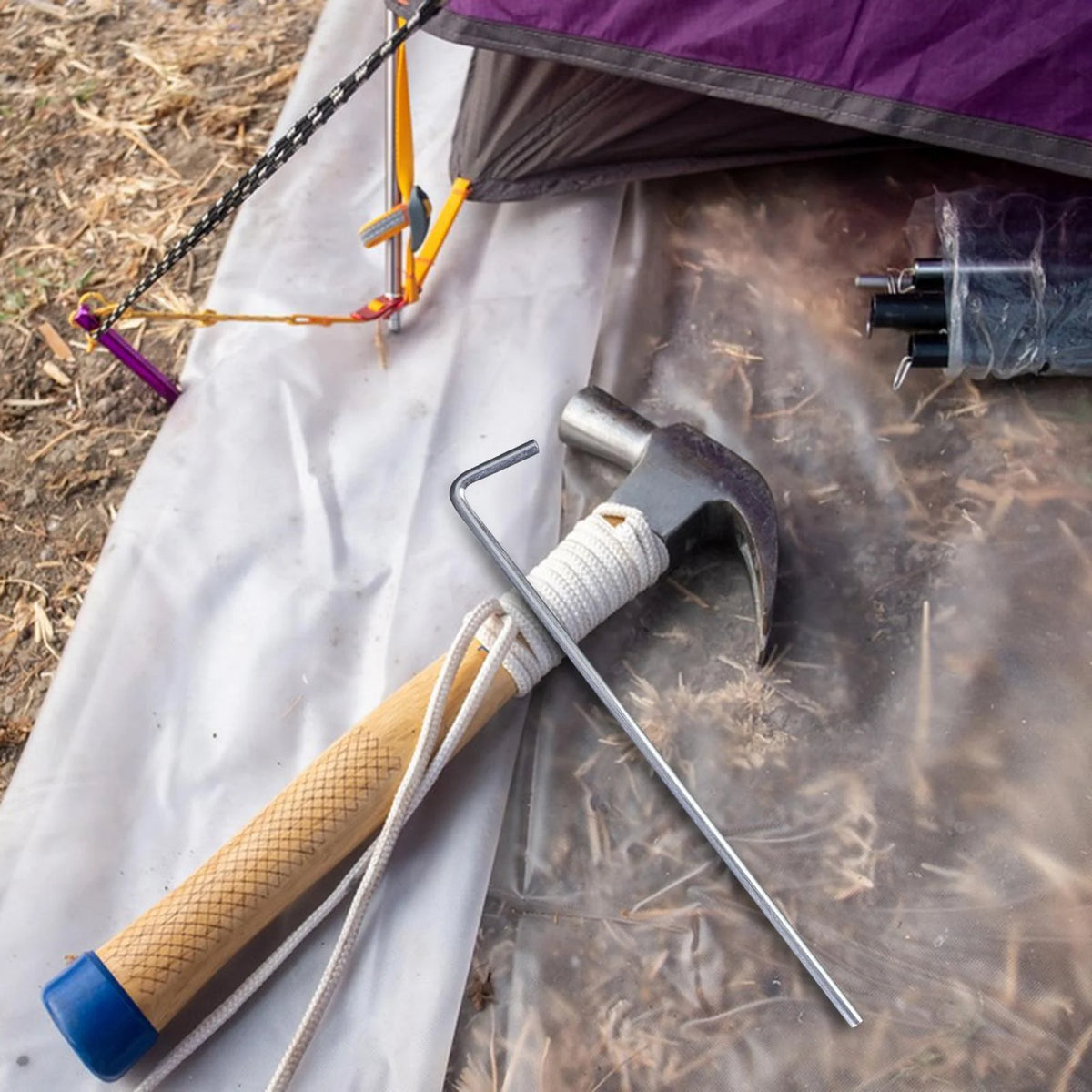 50x Heavy Duty Aluminum Alloy Tent Pegs Stakes J1427