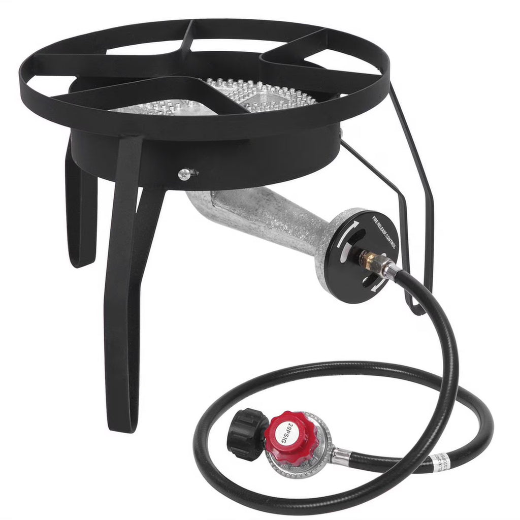 Outdoor Furnace Round Furnace 20W BTU Head Diameter 26cm With 1.2m Leather Tube With 0-20psig High Pressure Valve M687089
