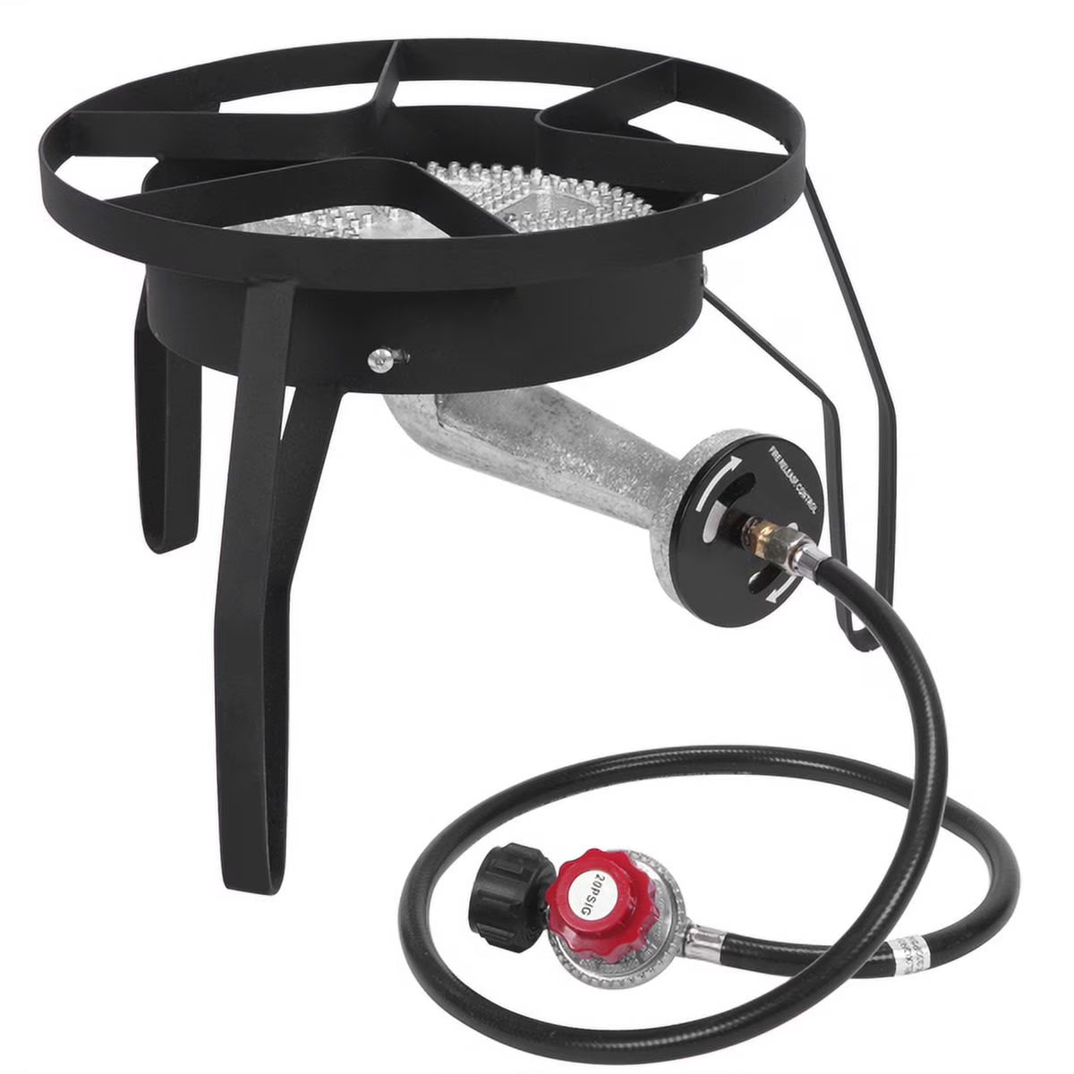 Outdoor Furnace Round Furnace 20W BTU Head Diameter 26cm With 1.2m Leather Tube With 0-20psig High Pressure Valve M687089