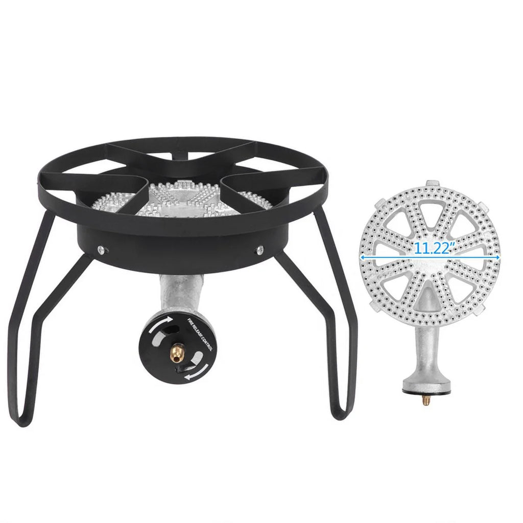 Outdoor Furnace Round Furnace 20W BTU Head Diameter 26cm With 1.2m Leather Tube With 0-20psig High Pressure Valve M687089