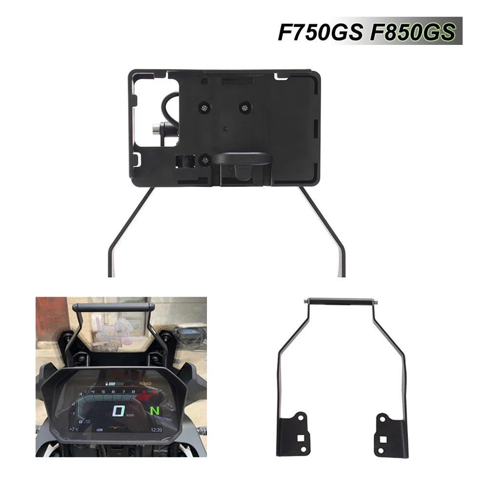 Motorcycle Navigation Bracket Mobile Phone Holder Charging Bracket W449271