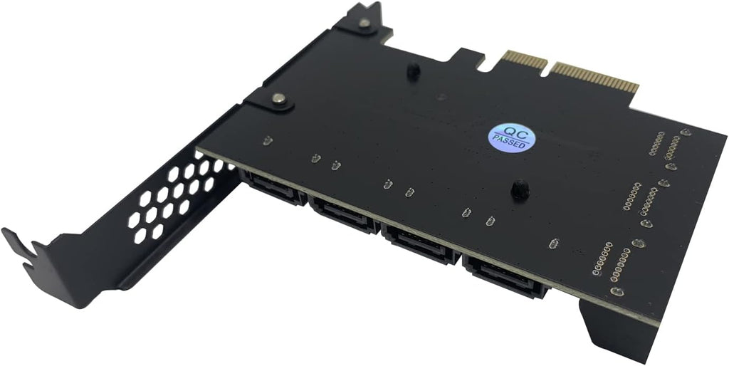 PCI-E SATA Expansion Card 10 Ports PCIe x4 to SATA 3.0 6Gbps Controller Adapter Card with 10 SATA Cables and Low Profile Bracket S8926