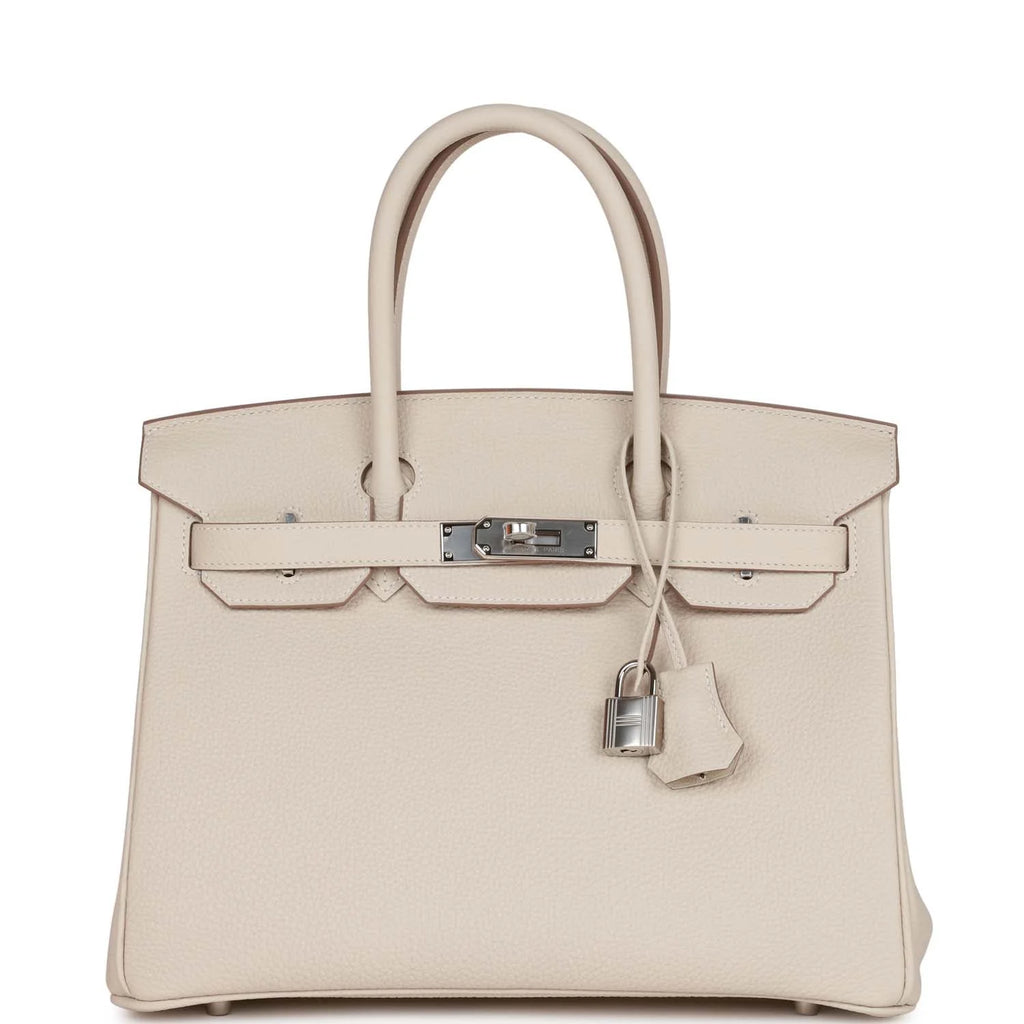 Birkin 30 Craie Togo Palladium Hardware O446